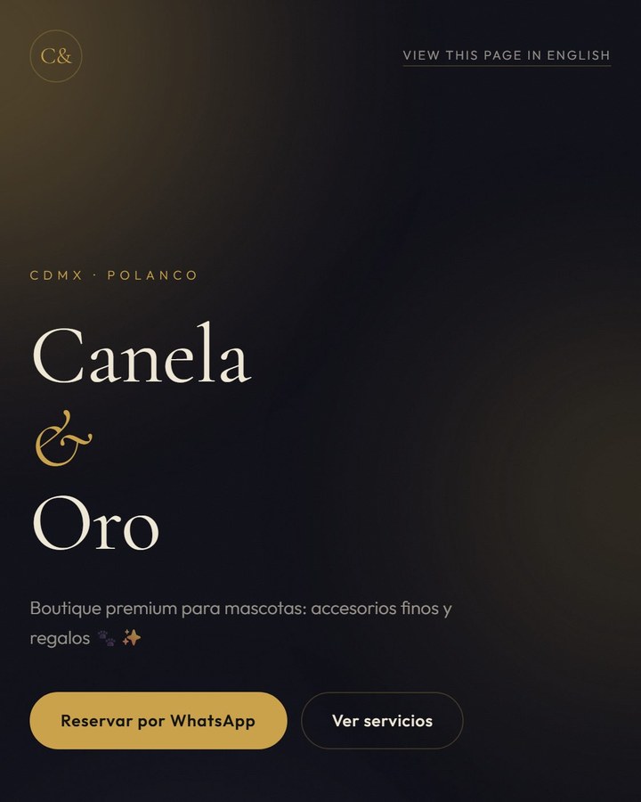 Tarjeta de negocio de mascotas en el estilo Black Gold