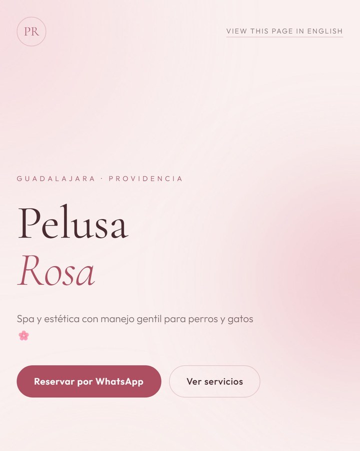 Tarjeta de negocio de mascotas en el estilo Soft Blush